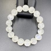 MSC-080, Wonderful Natural Carved Moonstone Beads Bracelet.