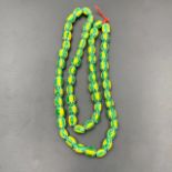 Vintage Venetian Chevron Trade Beads, African Trade Glass Beads, Auc-474