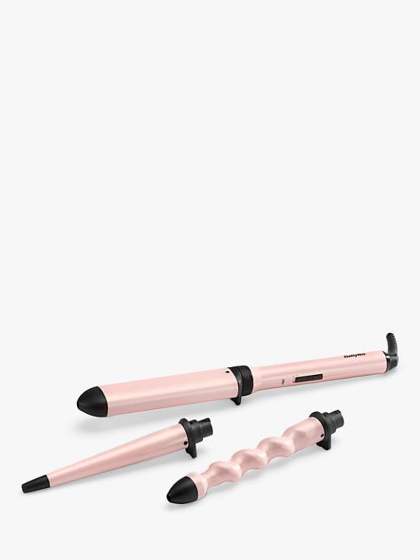 BaByliss Curl & Wave Trio Hair Styler, Pink/Black RRP £75.00