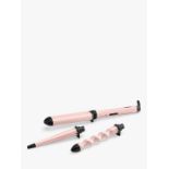 BaByliss Curl & Wave Trio Hair Styler, Pink/Black RRP £75.00