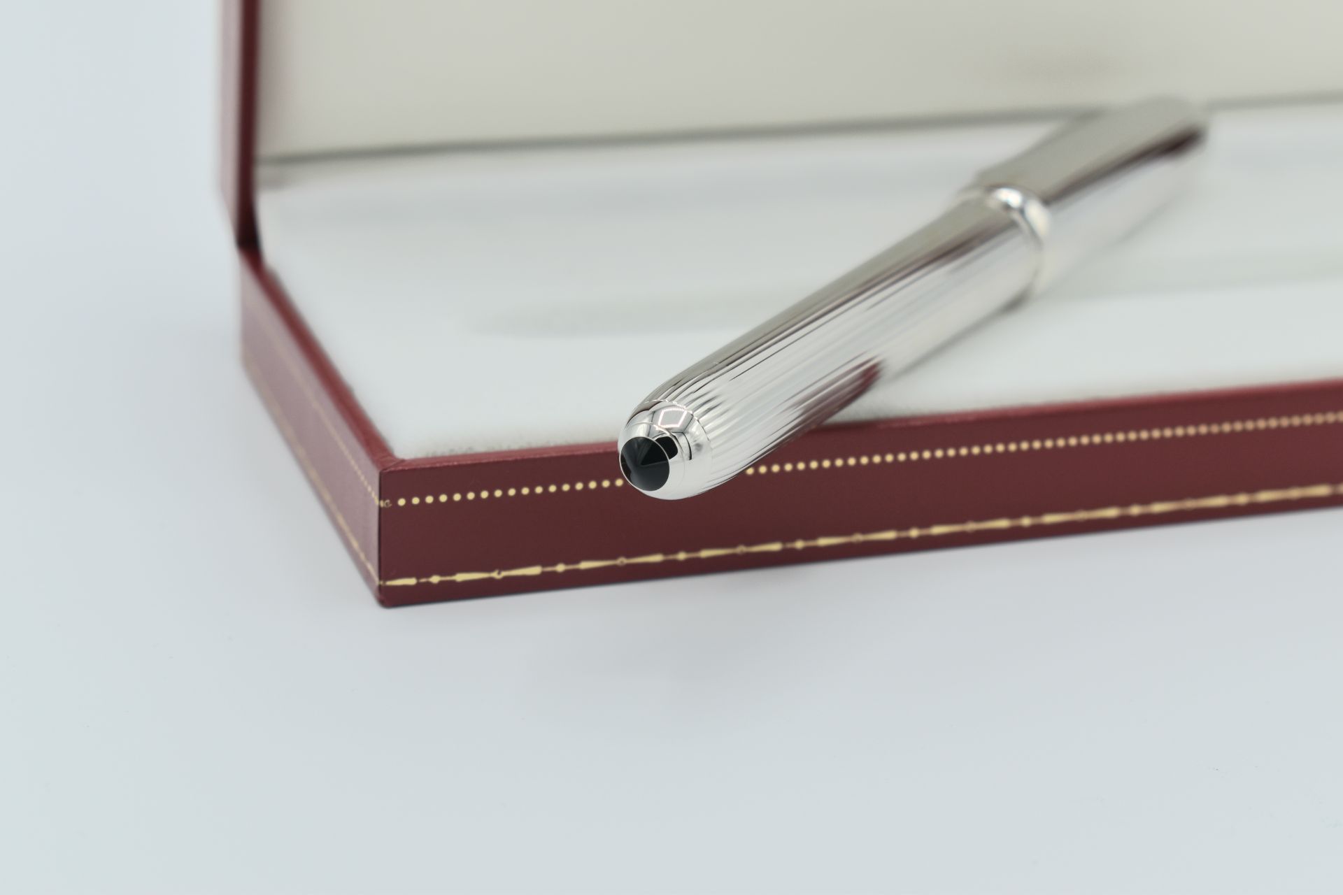 Brand New - Louis Cartier Pen - Limited Platinum Plated Dandy Fountain Pen – 1990 - Image 4 of 6