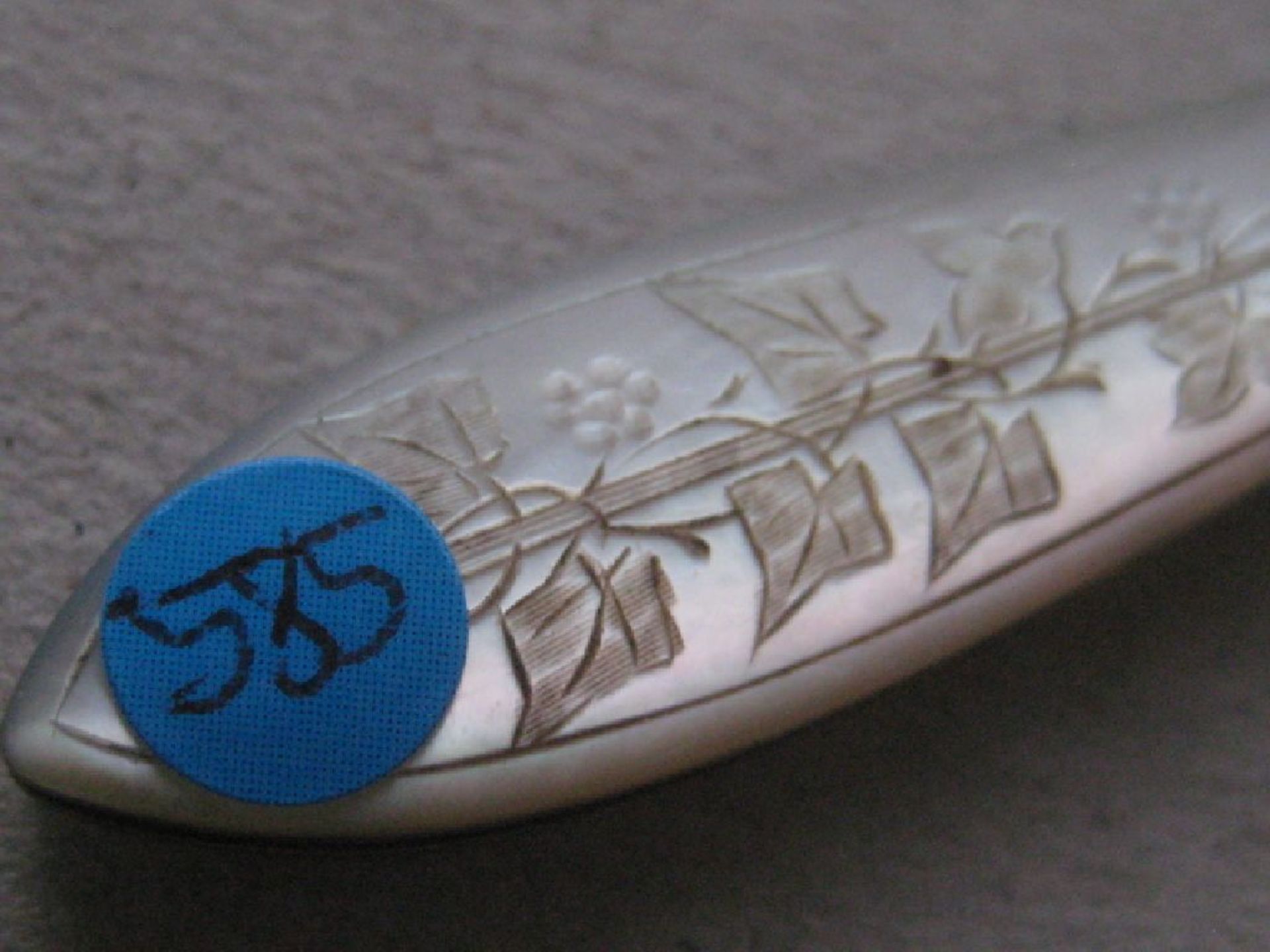 Victorian Mother of Pearl Hafted Silver Bladed Folding Fruit Knife - Image 3 of 9