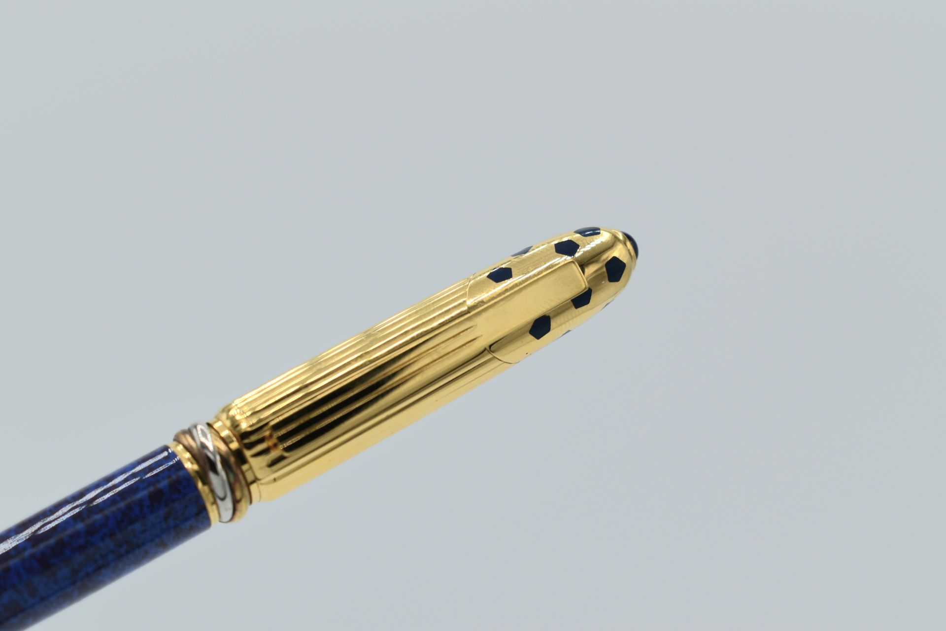 Brand New - Cartier Panthere Lapis Lazuli Blue Marble Ballpoint Pen - 1990 - Image 4 of 5