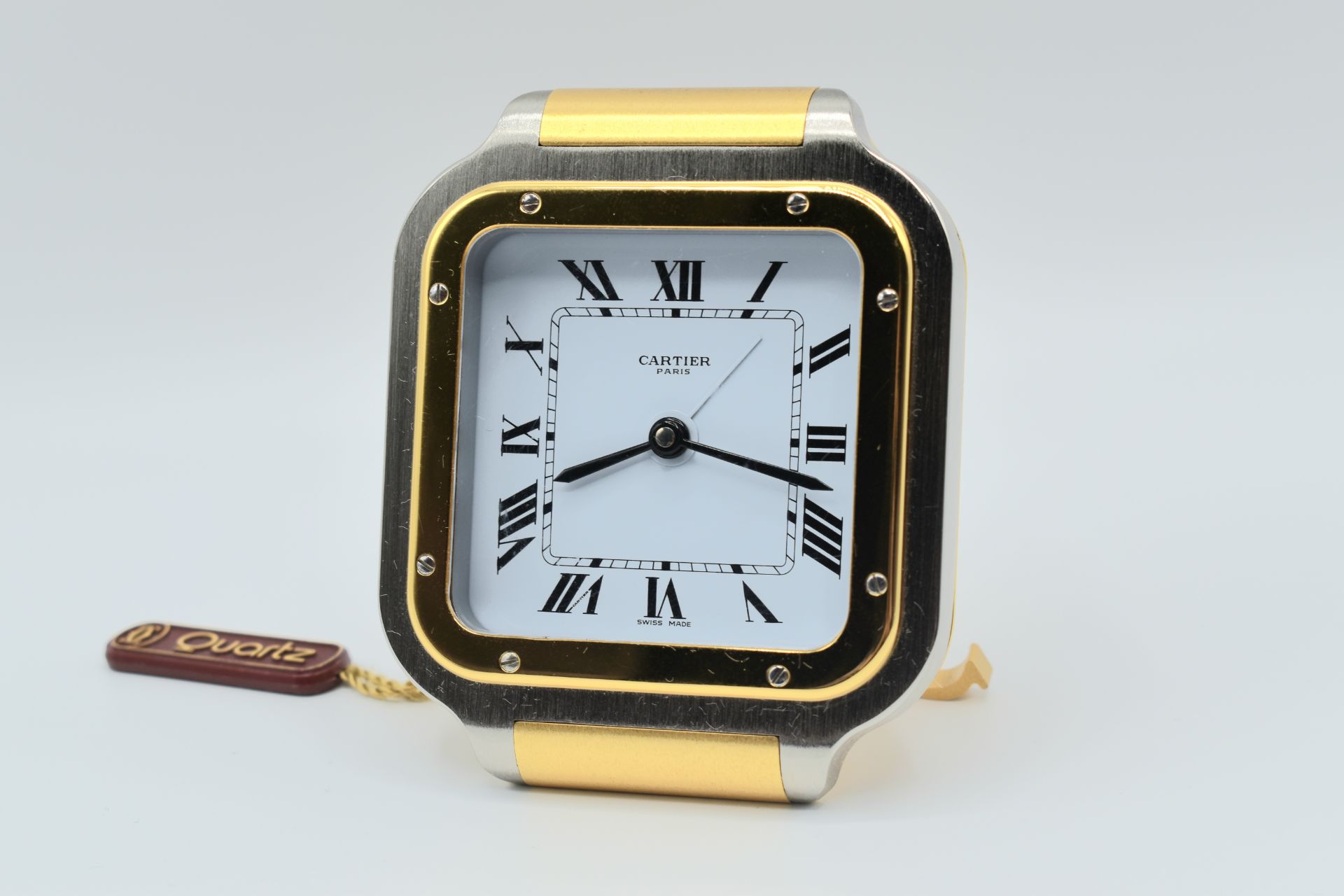 Cartier - Vintage - Cartier Santos Desk Top Alarm Clock - 1990 - Image 7 of 8