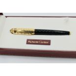 Brand New - Extremely Rare - Pasha De Cartier - Black Lacquer and Gold Fountain Pen - 1985