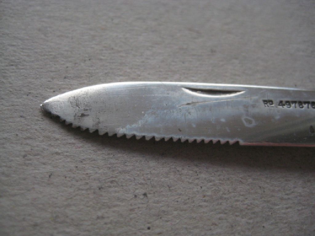 Rare Edwardian Mother of Pearl Hafted Silver Bladed Folding Fruit Knife - Image 5 of 10