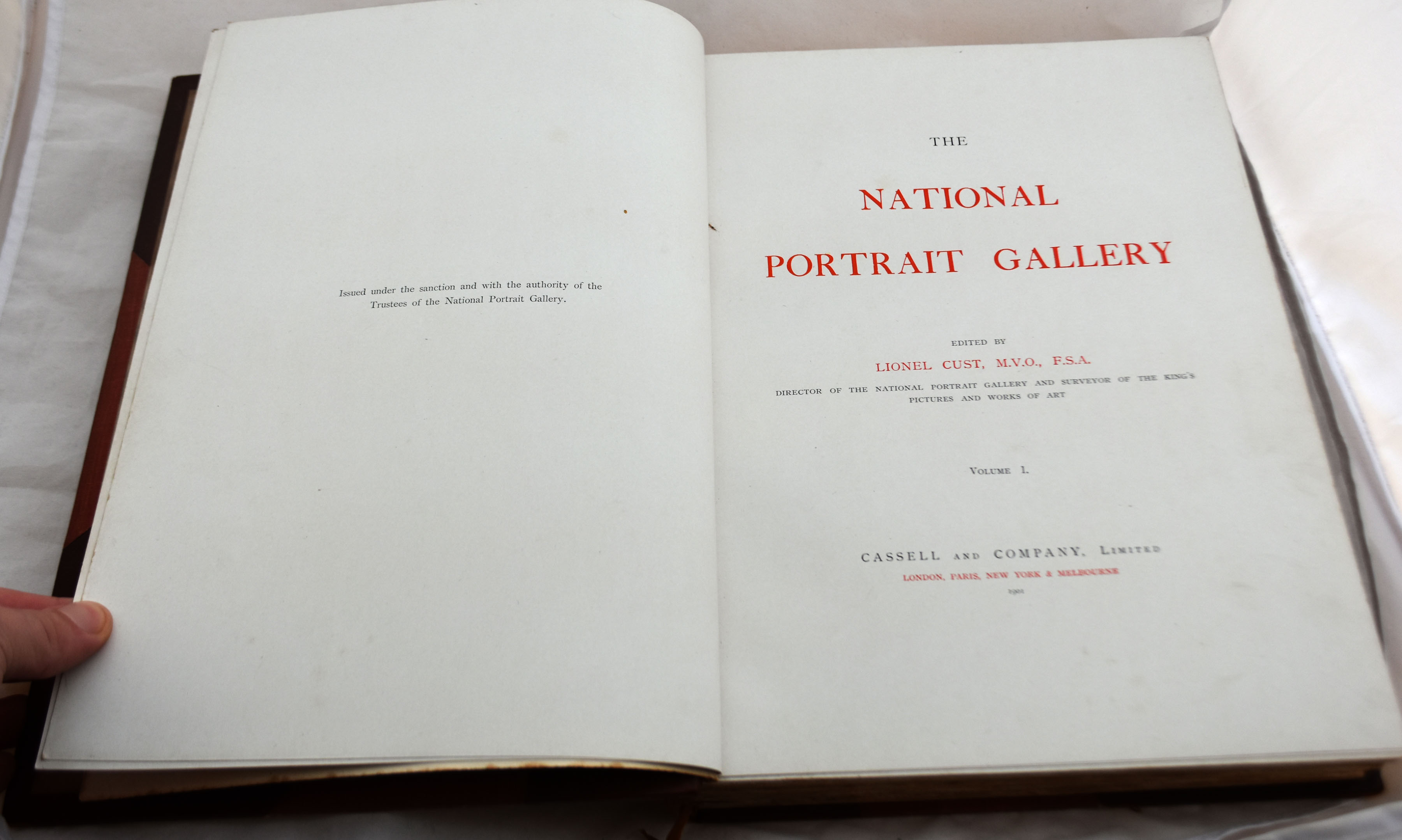 Lionel Cust. The National Portrait Gallery Volumes I & II 1901 Limited Edition of 750 [Book] - Image 5 of 12