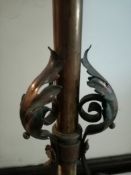 Antique Arts and Crafts W.A.S Benson Telescopic Iron/Brass/Copper Floor Lamp