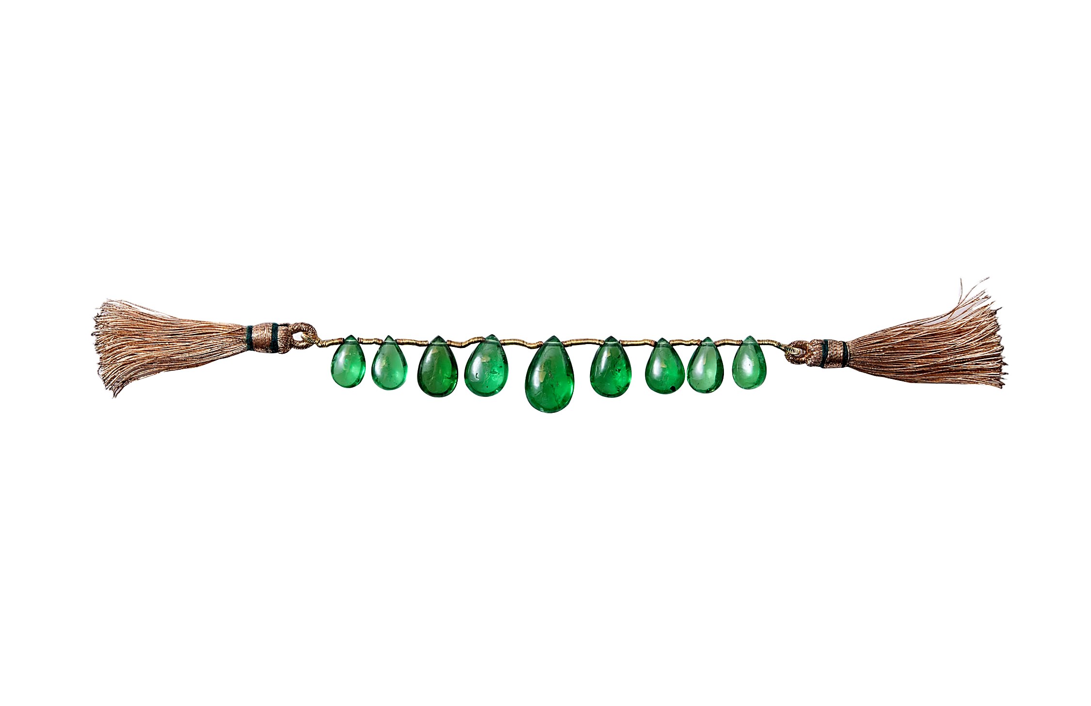 Nine (9) Tsavorite Beads (Grossular-Garnet) - 19.05 ct, Kenya - Image 8 of 10