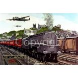 Duchess City of Lancaster Steam Train Large Metal Wall Art.