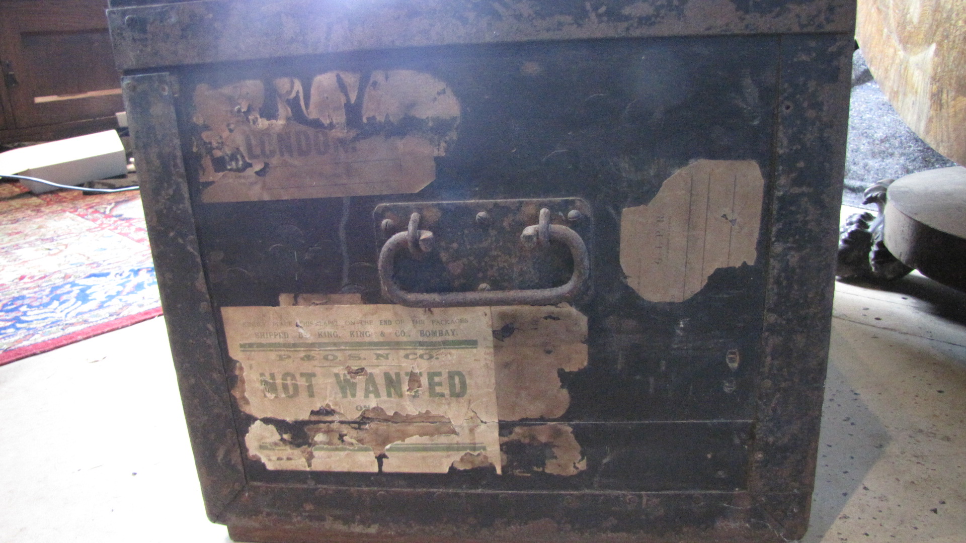 Original Army & Navy CLS Campaign Trunk with metal Lining - Image 4 of 8