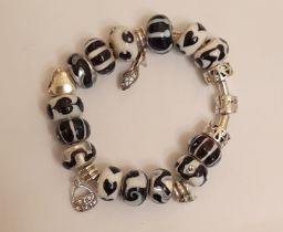 Rhona Sutton 925 Silver Charm Bracelet