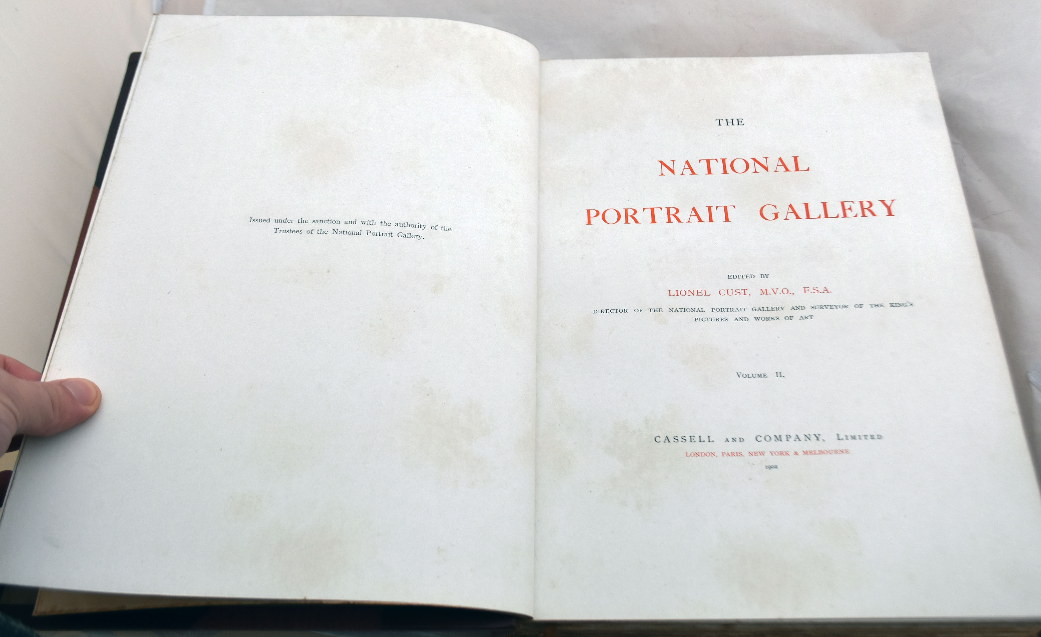 Lionel Cust. The National Portrait Gallery Volumes I & II 1901 Limited Edition of 750 [Book] - Image 10 of 12
