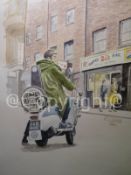 Mod Outside The 2i's Soho London Coffee Bar Nostalgic 1960's Metal Wall Art