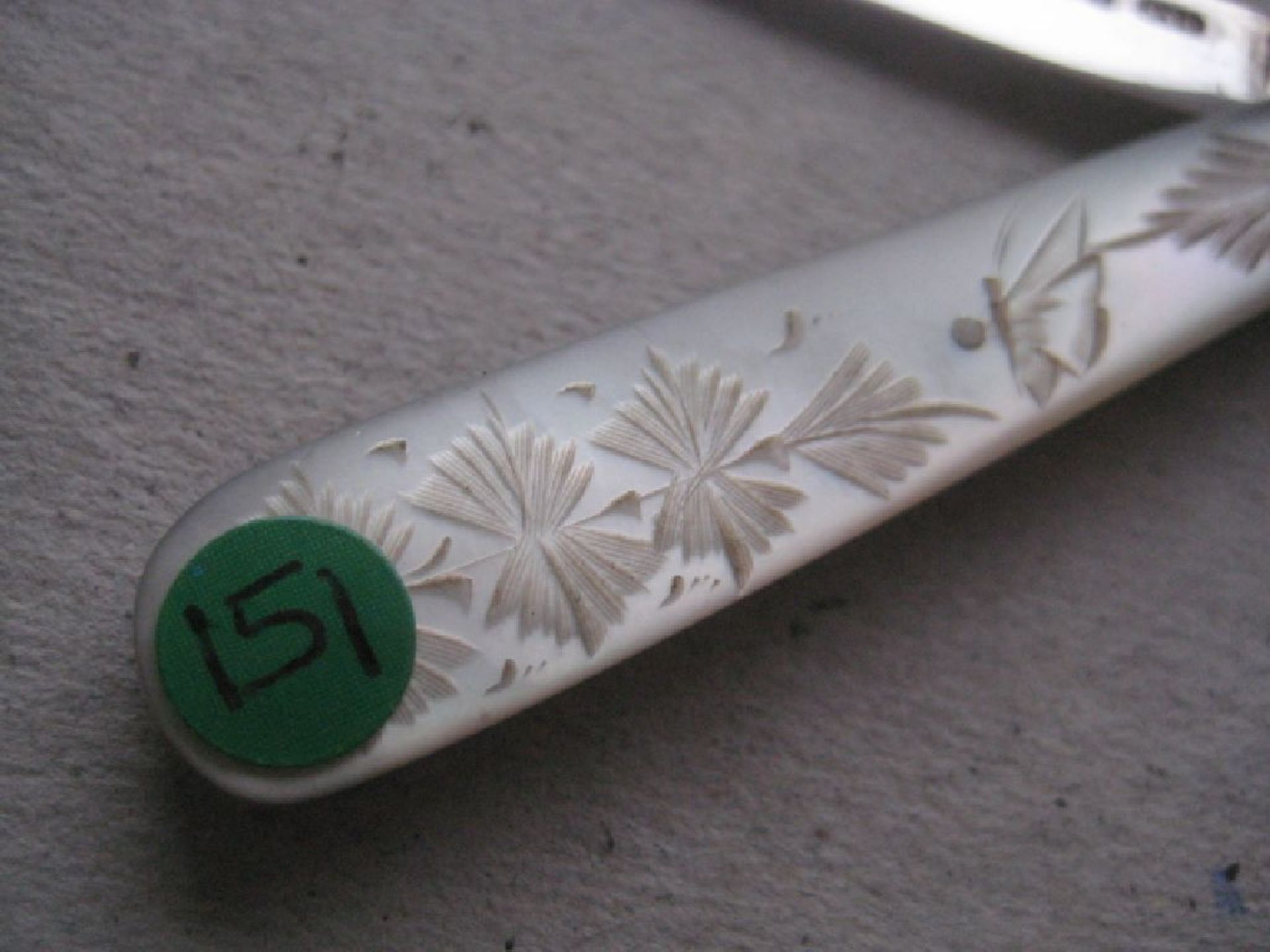 Edwardian Mother of Pearl Hafted Silver Bladed Folding Fruit Knife - Image 3 of 7