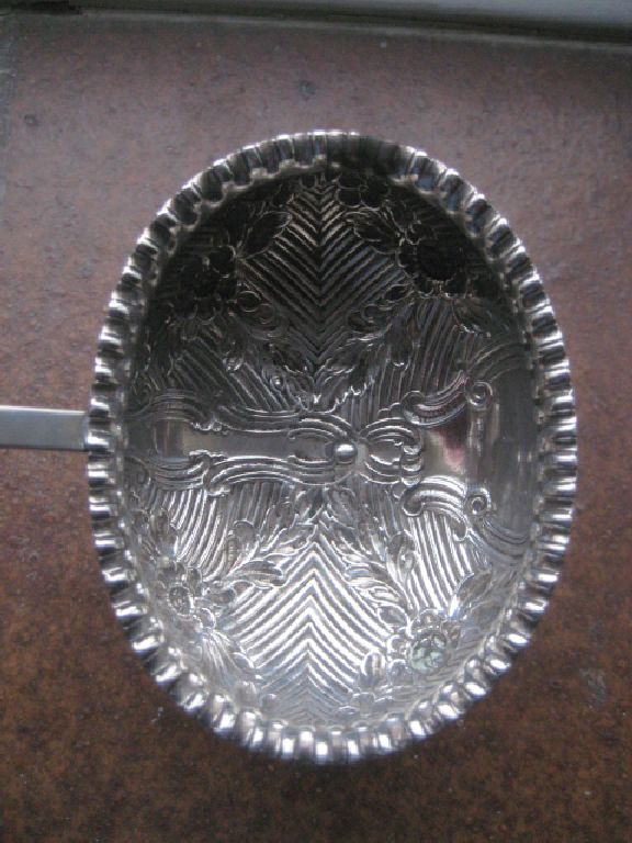 Antique Georgian Silver Punch Ladle With Embossed Floral Design - Image 14 of 17