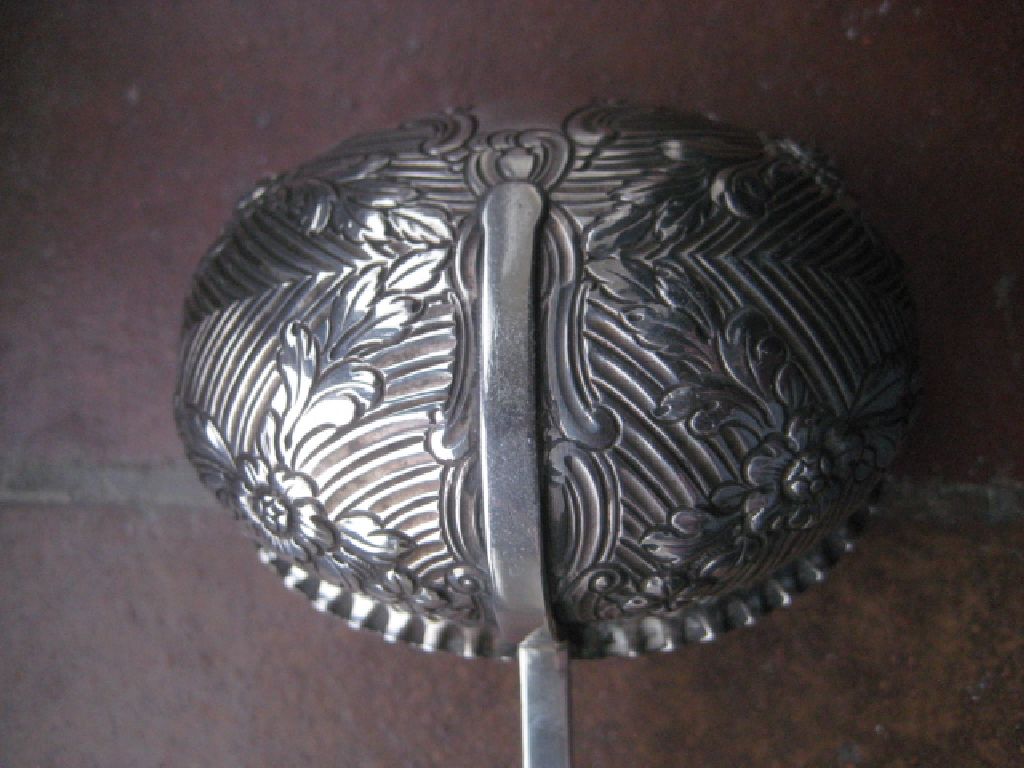 Antique Georgian Silver Punch Ladle With Embossed Floral Design - Image 17 of 17