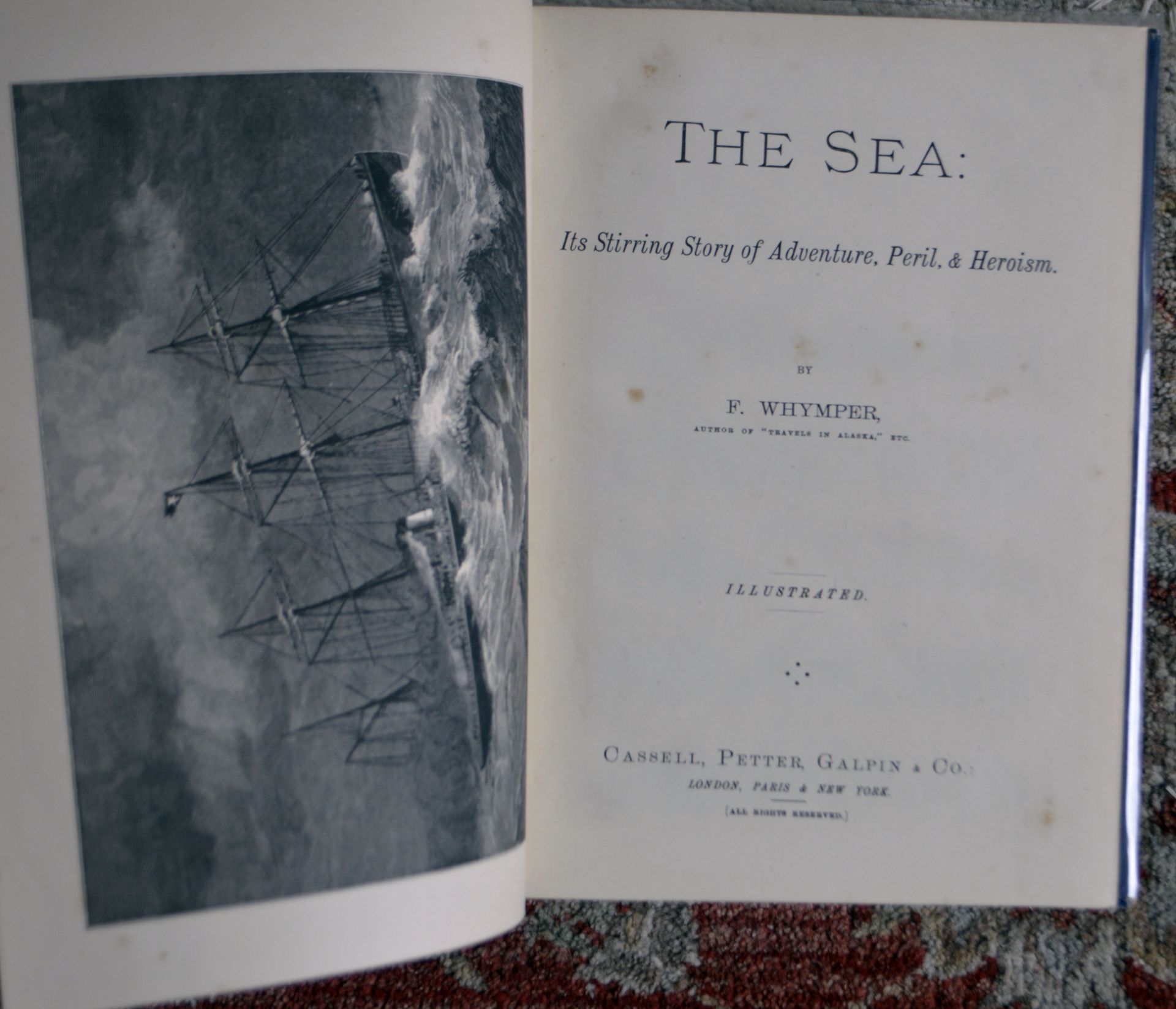 F Whymper. The Sea. It's Stirring Story of Adventure, Peril and Heroism c.1887 Set of 4 [Book] - Image 3 of 3