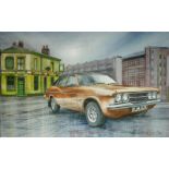 Ford Cortina MK3 Iconic Nostalgic British Car Large Metal Art Sign