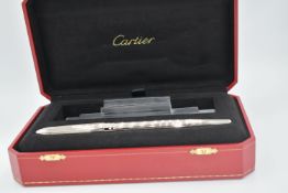Brand New - Incredibly Rare - Cartier Limited Edition Platinum Calligraphy Fountain Pen - 2001