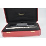 Brand New - Incredibly Rare - Cartier Limited Edition Platinum Calligraphy Fountain Pen - 2001