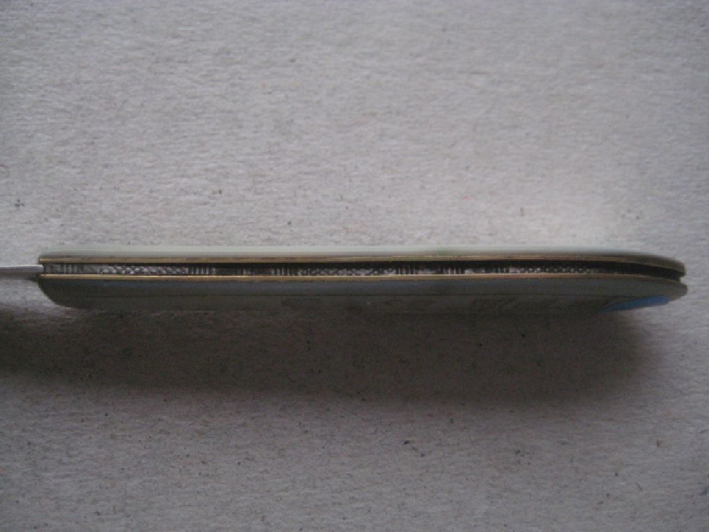 Victorian Mother of Pearl Hafted Silver Bladed Folding Fruit Knife - Image 6 of 9