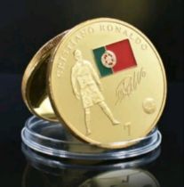 Ronaldo Real Madrid World Cup 2022 Portugal Gold Coin