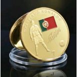 Ronaldo Real Madrid World Cup 2022 Portugal Gold Coin