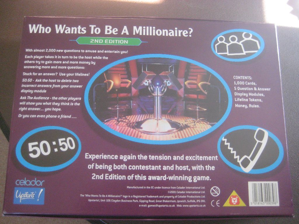 Who Wants To Be A Millonaire 2nd Edition Board Game - Image 4 of 9