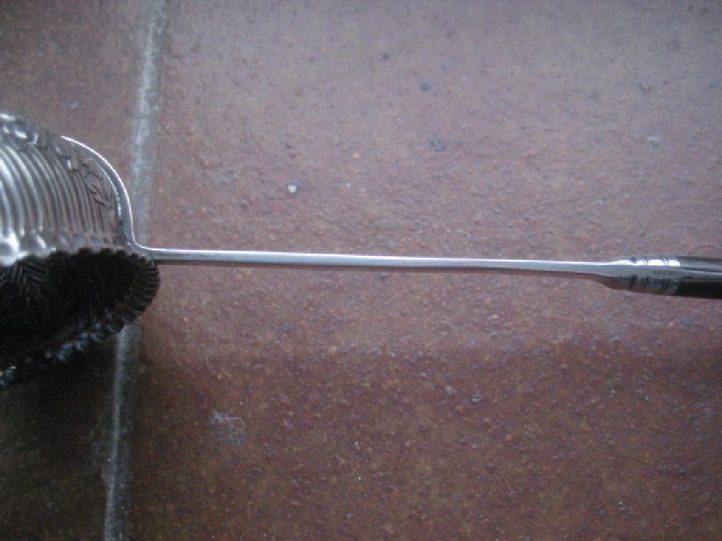 Antique Georgian Silver Punch Ladle With Embossed Floral Design - Image 7 of 17
