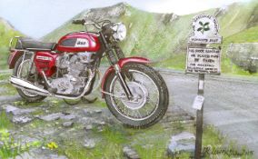 BSA - 1969 Rocket Three Classic Nostalgic Motorbike Metal Wall Art