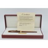 Brand New - Cartier - Rare - Limited Edition - Dandy Red Woodgrain Ebonite Fountain Pen