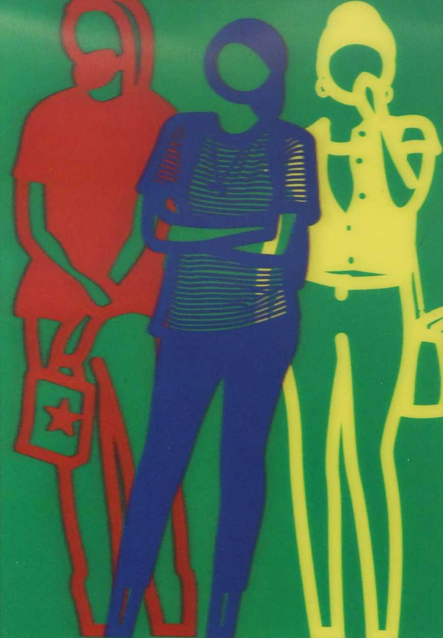 Julian Opie (1958-), Krobath, 3D Lenticular Moving Image, In Vibrant Colour, Framed, 2019 - Image 4 of 6