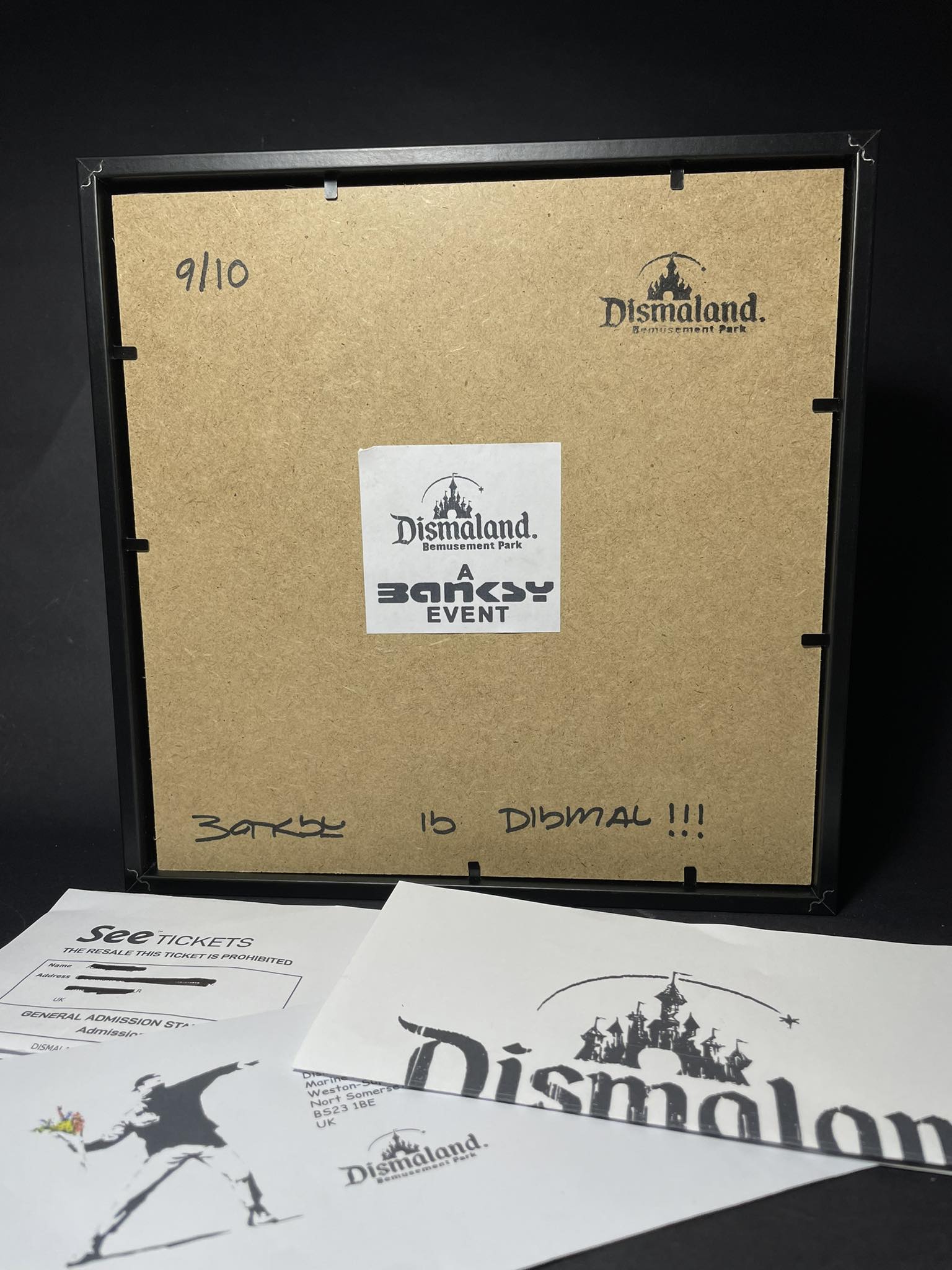 Banksy Dismaland 2015 Weston-Super-Mare Cardboard 3D Box Set Ticket + - Image 2 of 3