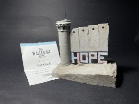 Banksy Walled Off Hotel Palestina Hand Paitend Sculture With Invoice