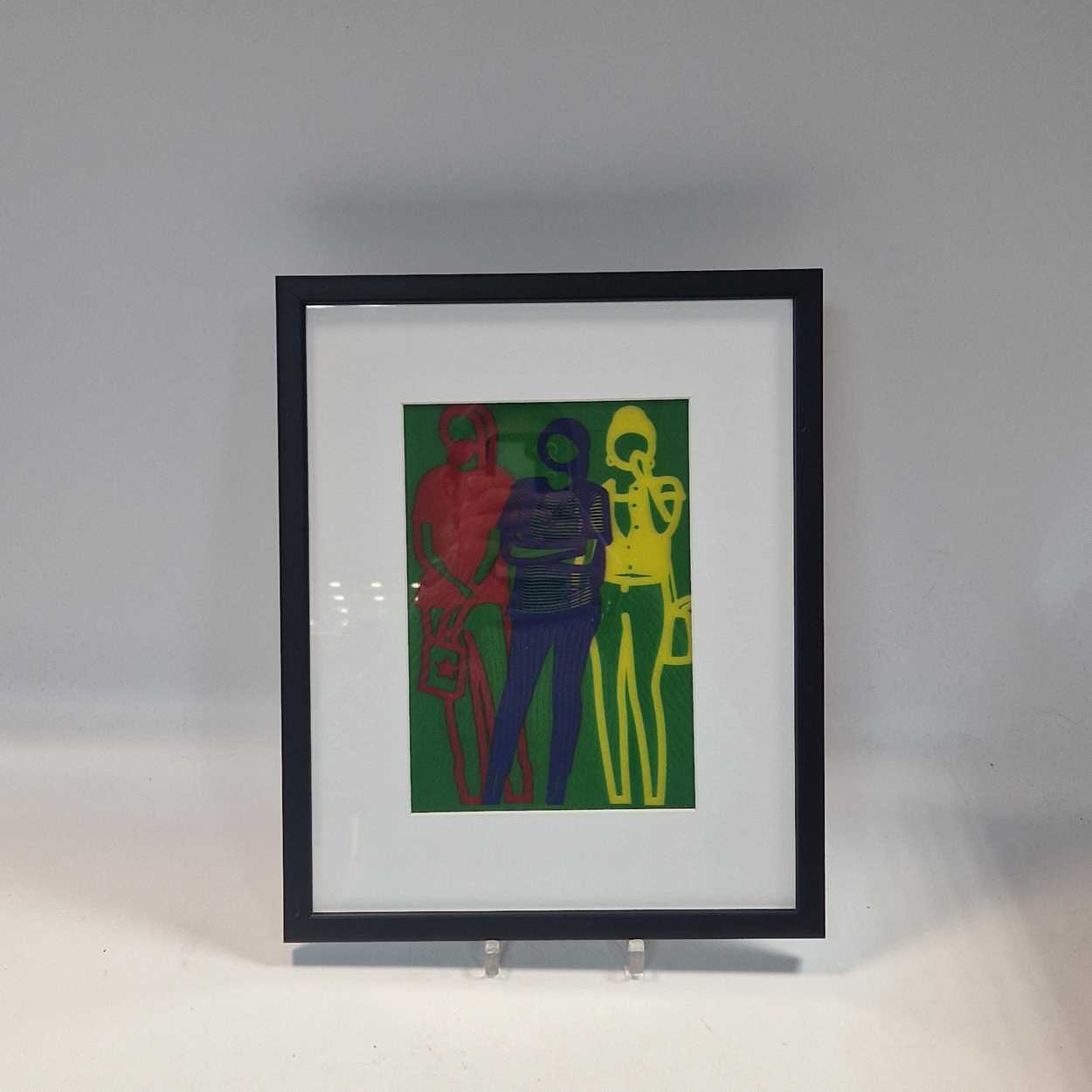 Julian Opie (1958-), Krobath, 3D Lenticular Moving Image, In Vibrant Colour, Framed, 2019 - Image 2 of 6