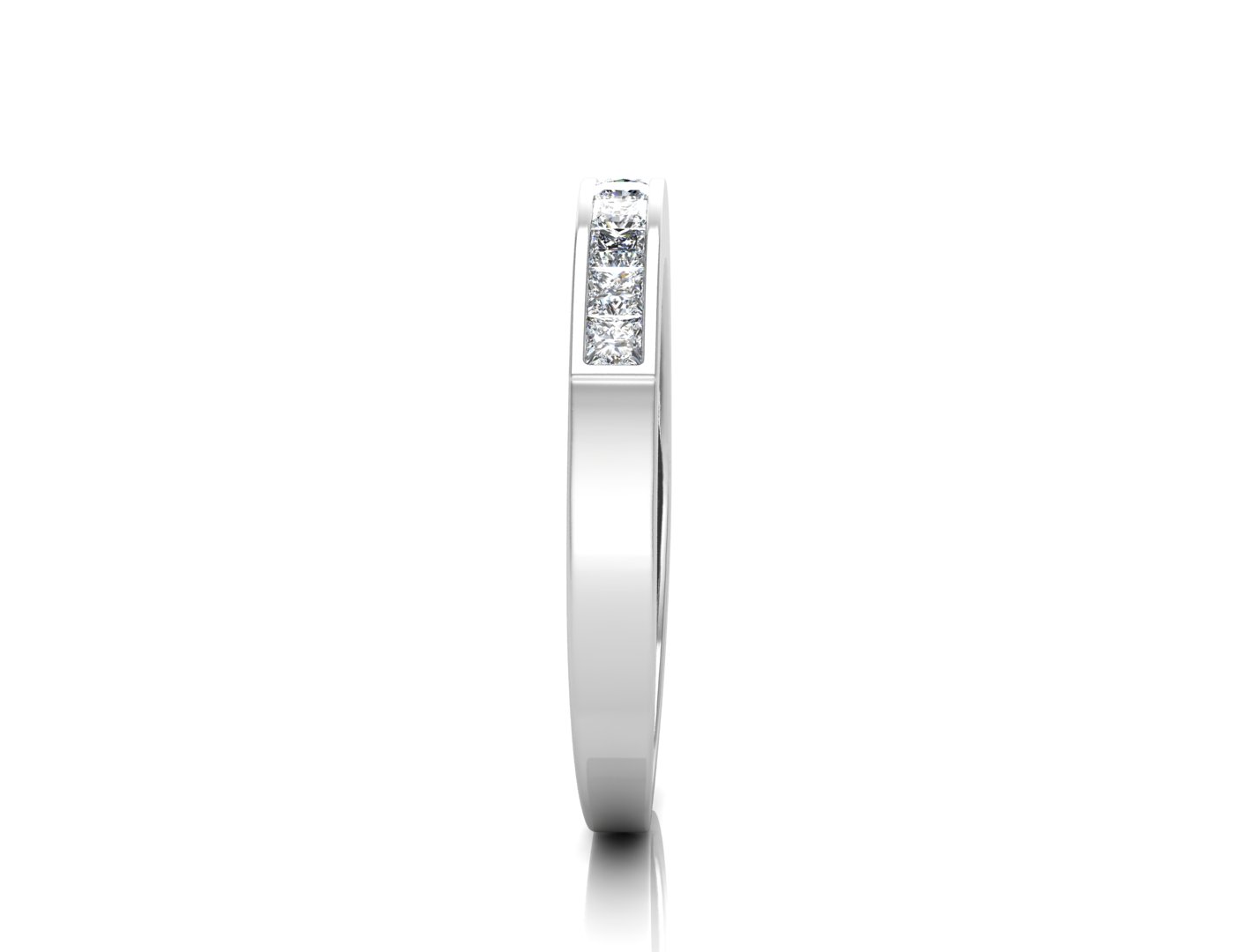 9ct White Gold Channel Set Half Eternity Diamond Ring 0.50 Carats - Image 4 of 6