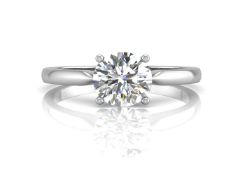 18ct White Gold Claw Set Diamond Ring 0.70 Carats