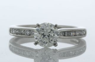 Platinum Diamond Ring (1.01) 1.19 Carats