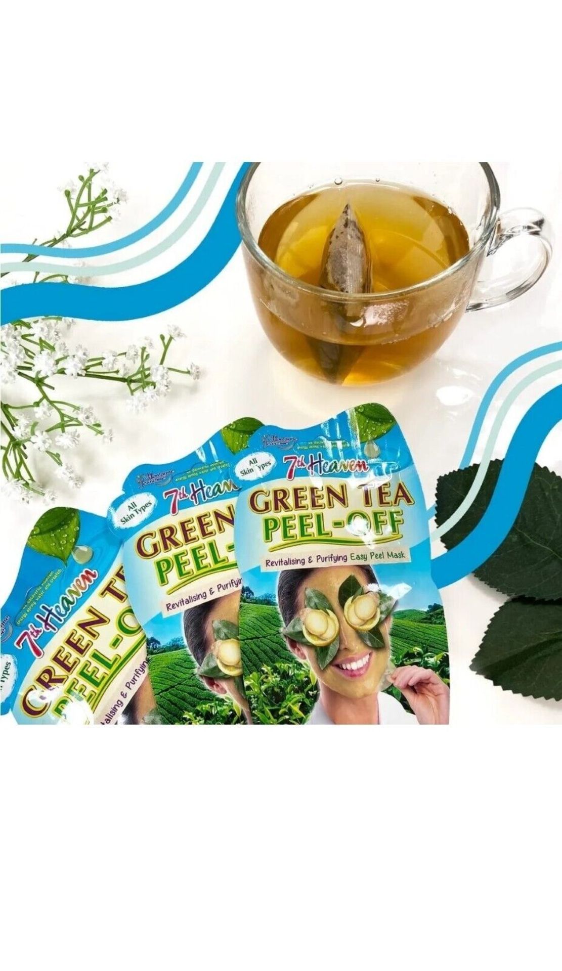 7th Heaven Tea Tree Peel Off Masques 10ml Pack 5 - Image 4 of 5