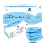 Healthy Meds-Premium Blue Disposable Medical Face Masks Type II Pack of 50 Count (Box of 1) 10 Bo...
