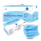 Healthy Meds-Premium Blue Disposable Medical Face Masks Type II Pack of 50 Count (Box of 1) 10 Bo...