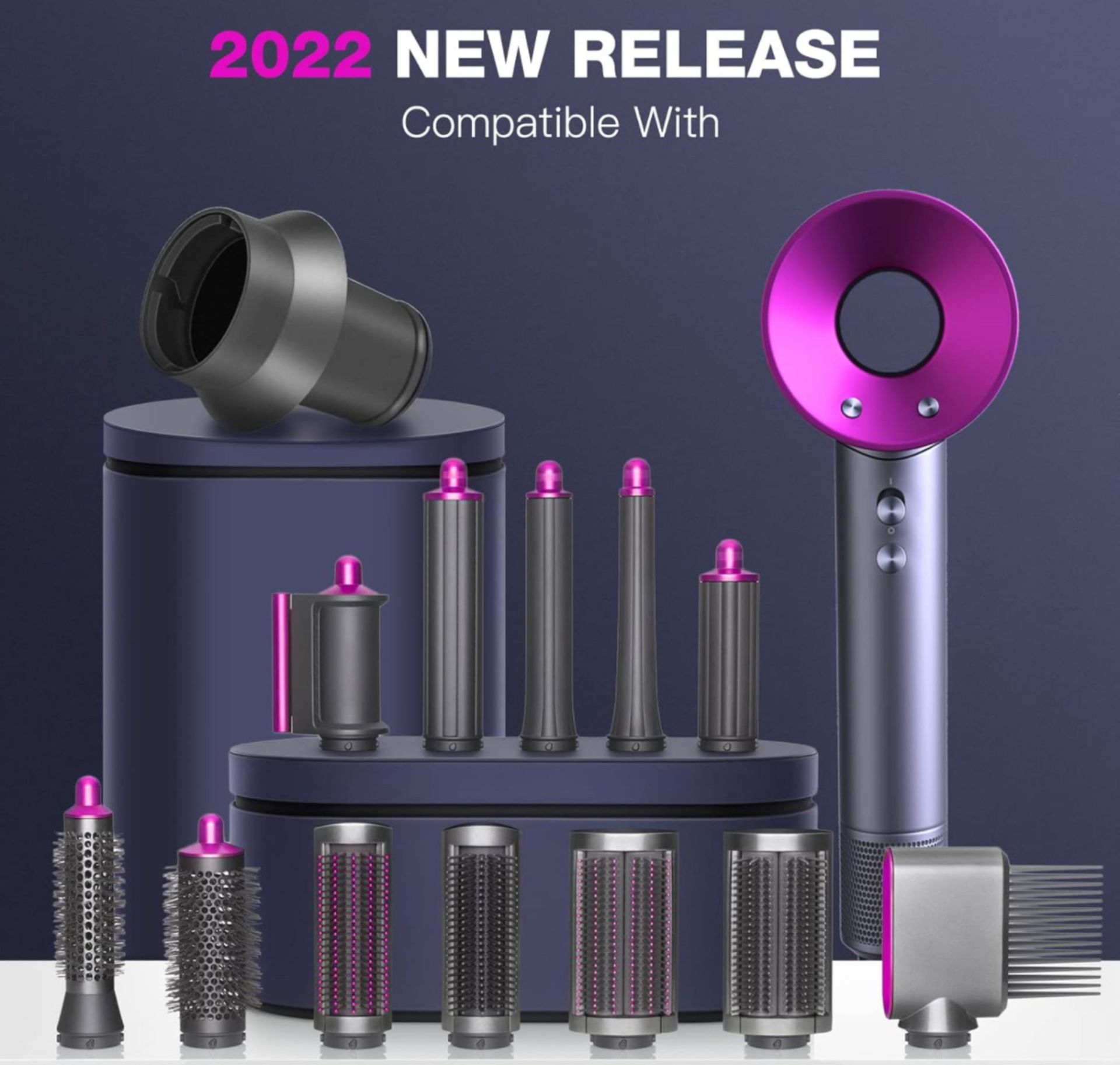 15x LOCINTE Multifunctional 2 in 1 Hairdryer Accessory, Compatible With Dyson Supersonic - Image 2 of 5