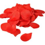 100pcs Deep Red Silk Rose Petals Valentines Day Wedding Confetti RRP£3