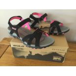 Gola Womens “Cedar” Hiking Sandals, Black/Hot Pink, Size 5 - Brand New