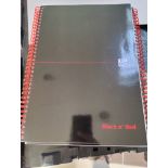 15 x Oxford Black n Red Note Pads