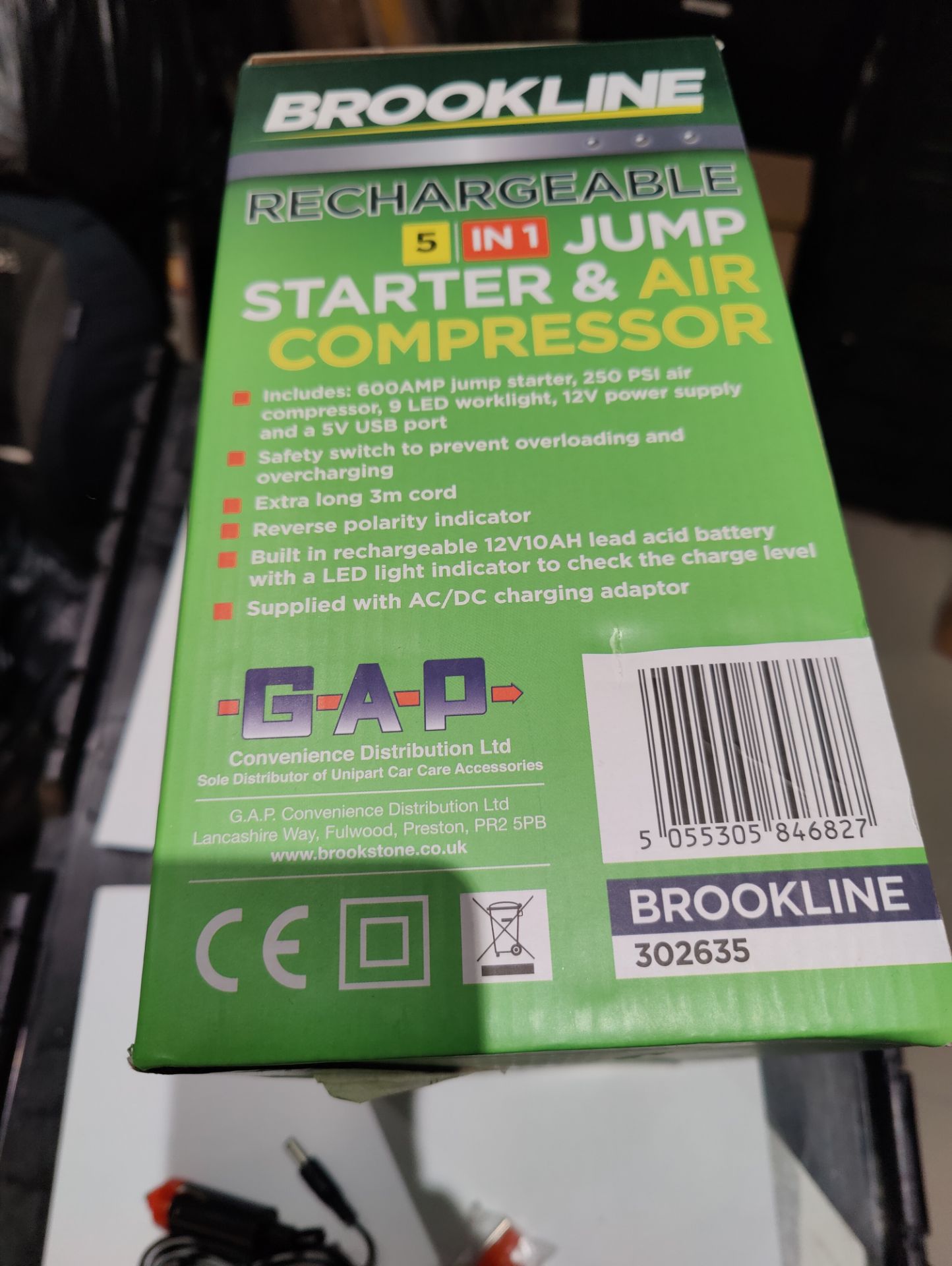 Clearance Joblot 3 x Brookline Rechargeable Jump Starter& Air compressor - Image 7 of 7