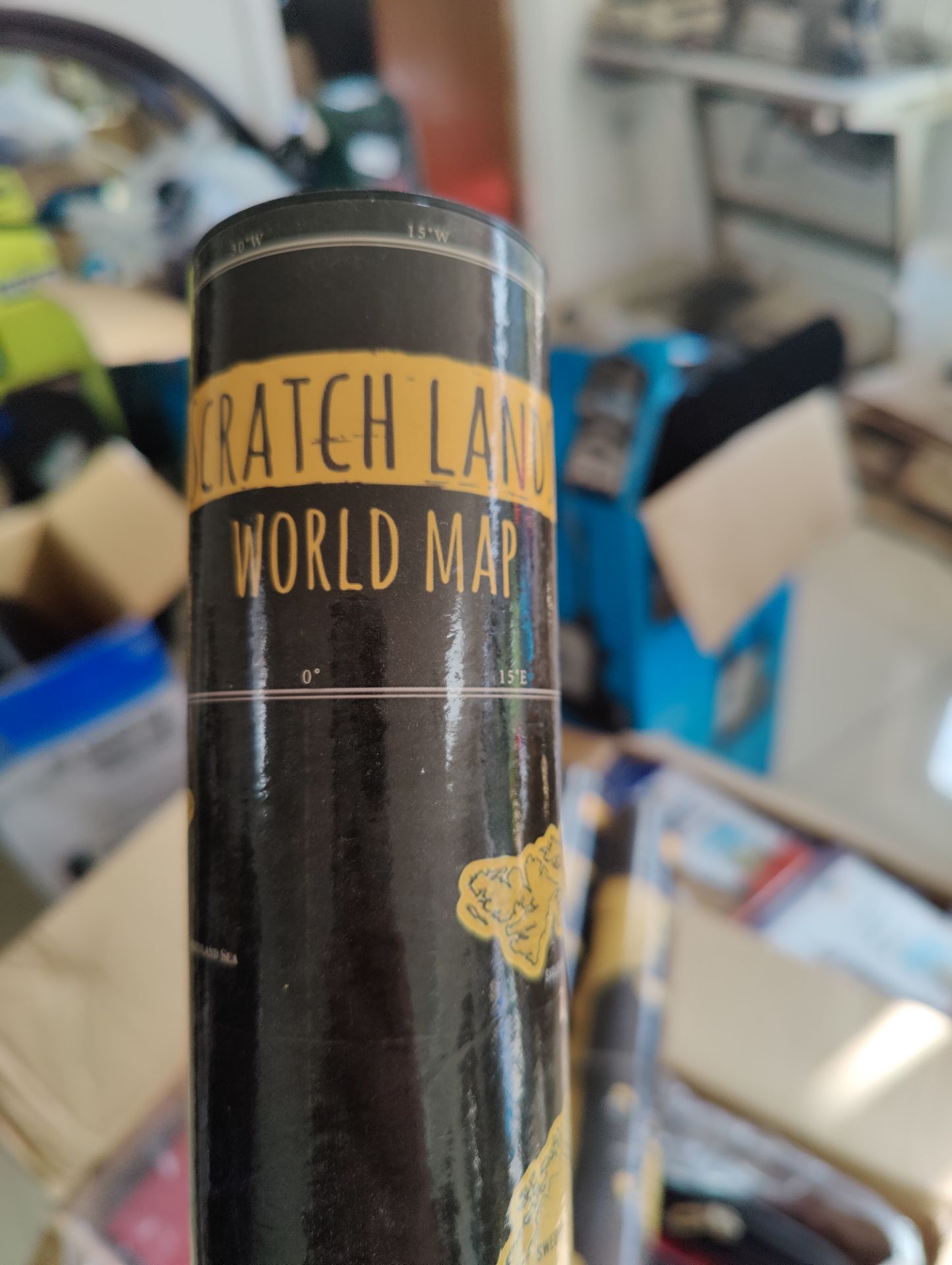 Clearance Joblot 4 x Scratch Lands World Map