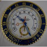 34 cm Golden Body Blue Bezal White Dial Clock