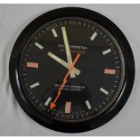 34 cm Black Body Black Dial Clock